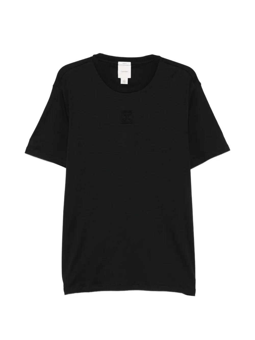 Calvin Klein logo-debossed T-shirt - Nero