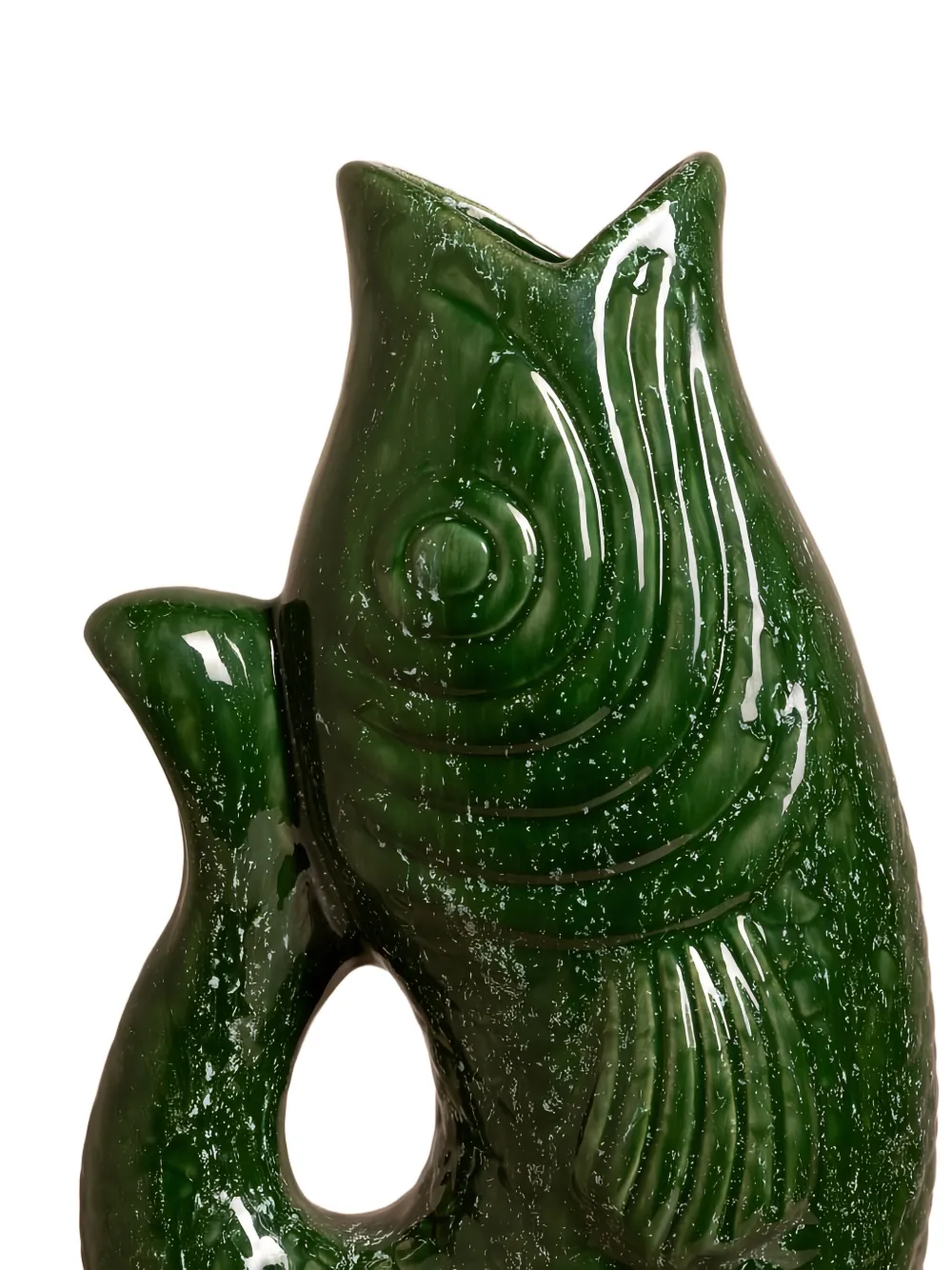  Cu I Seeyou Fish-design Vase - Green 