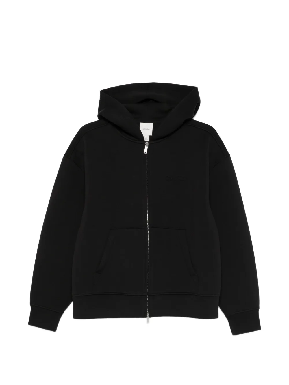 Calvin Klein Spacer zip-up hoodie - Schwarz