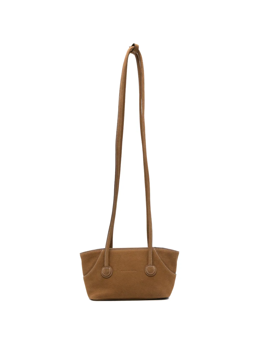 Marge Sherwood topstitch shopper shoulder bag - Brown