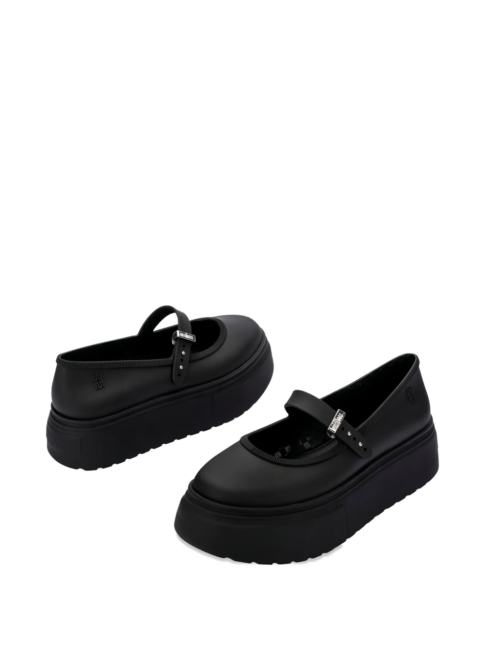 Melissa Ballerina's met plateauzool Zwart