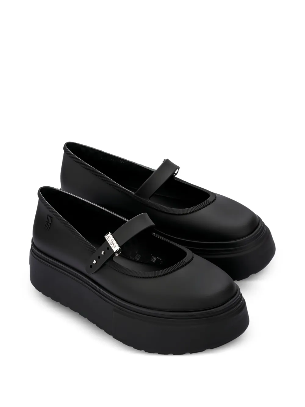 Melissa Platform Ballerina Shoes - Black 