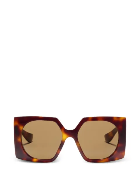 VALENTINO GARAVANI EYEWEAR Vロゴ スクエアメガネフレーム