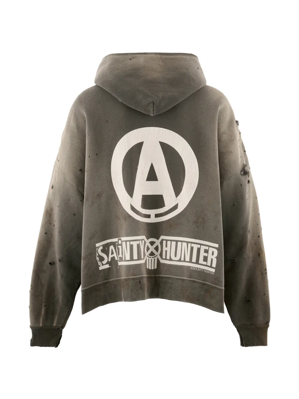 SAINT MXXXXXX Hoodie met rits Grijs