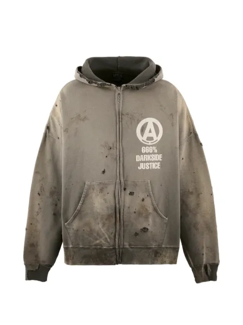 SAINT MXXXXXX hoodie à fermeture zippée