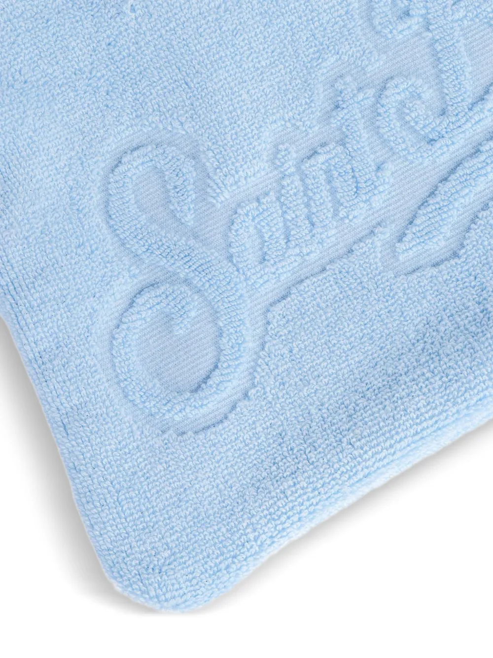 MC2 Saint Barth Kids Badstof pochette met reliëf Blauw