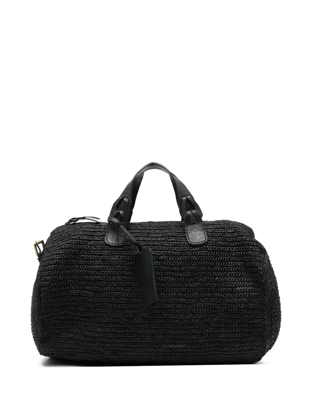 IBELIV woven tag-detail tote bag - Nero