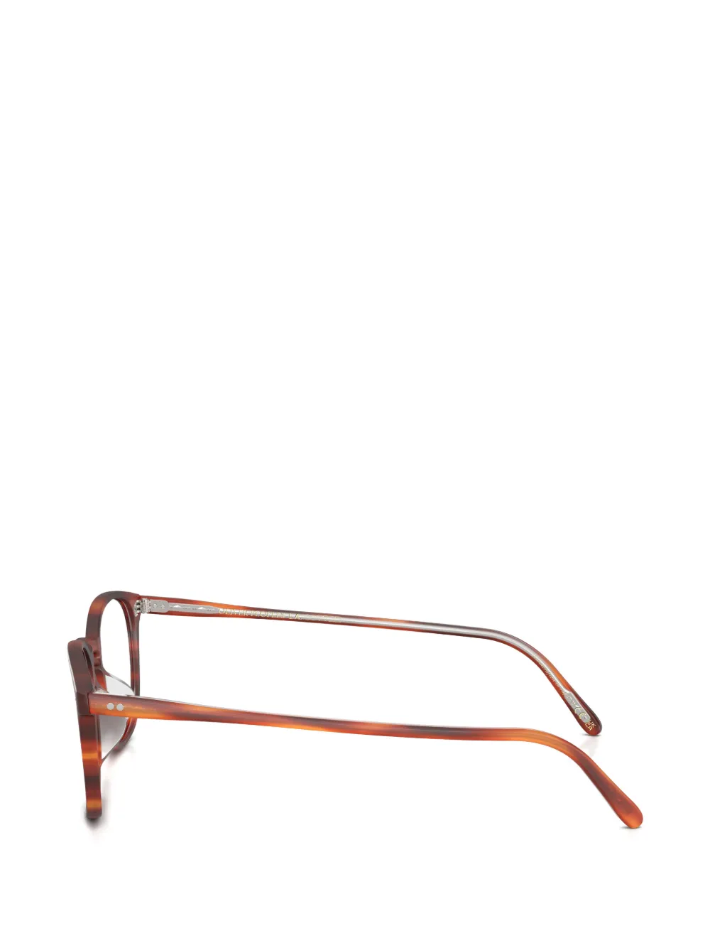 Oliver Peoples Bril met rond montuur Bruin