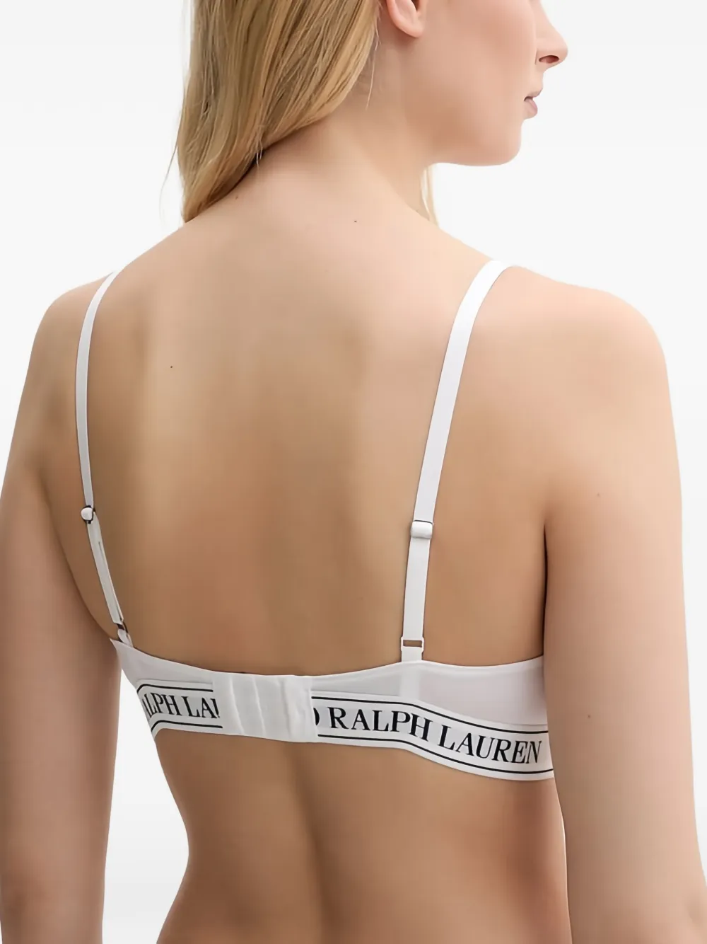 Polo Ralph Lauren Triangel bh met logoband Wit