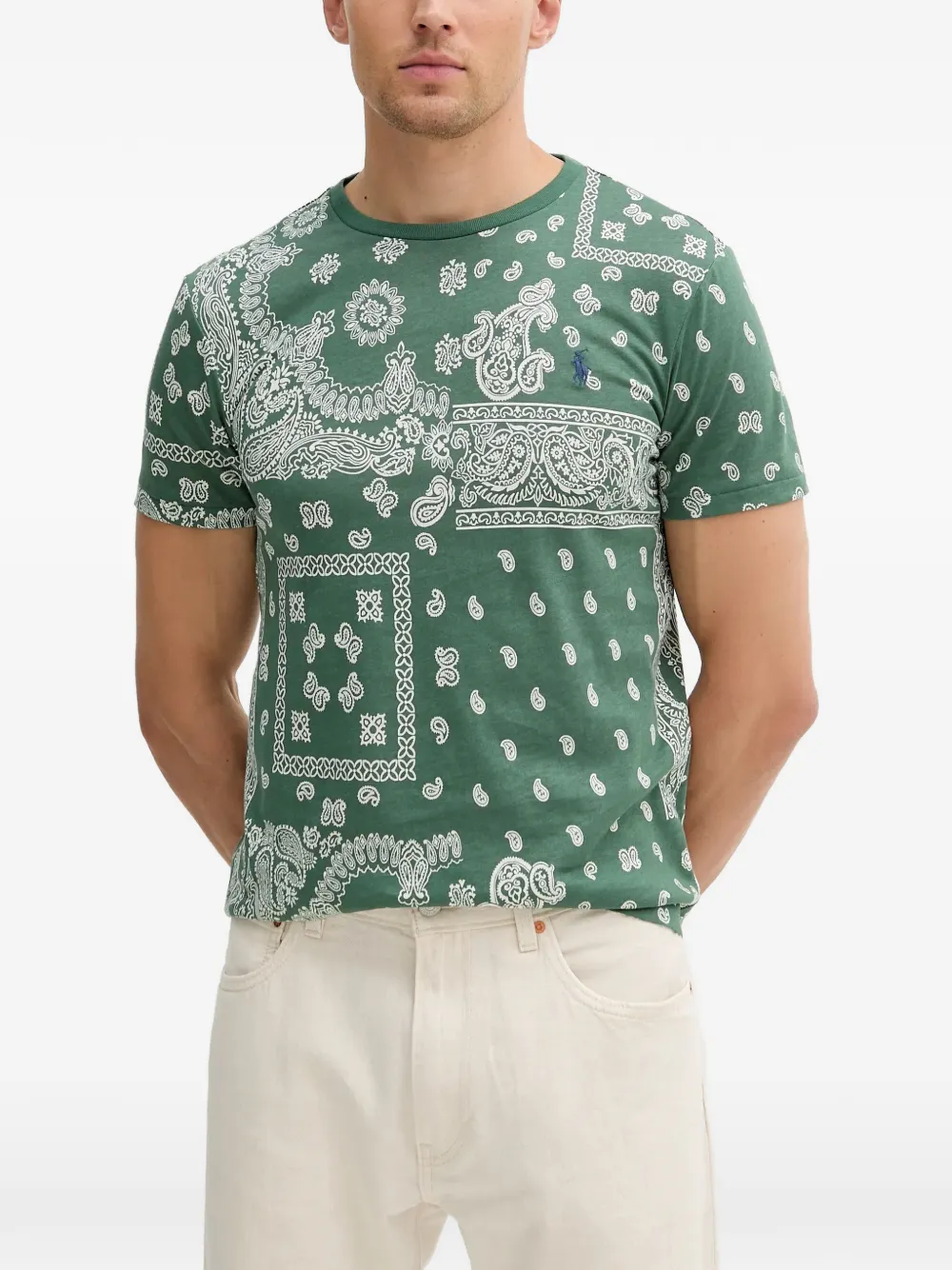 Polo Ralph Lauren T-Shirt mit Paisleymuster - Grün