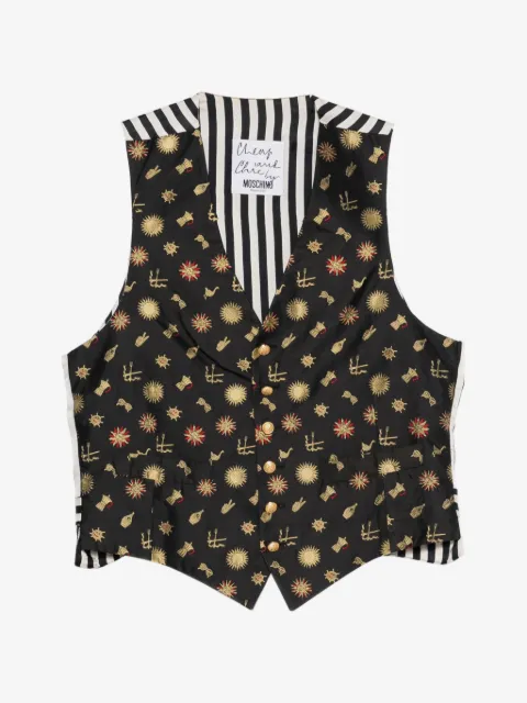 Moschino Pre-Owned Gilet a righe anni 2000
