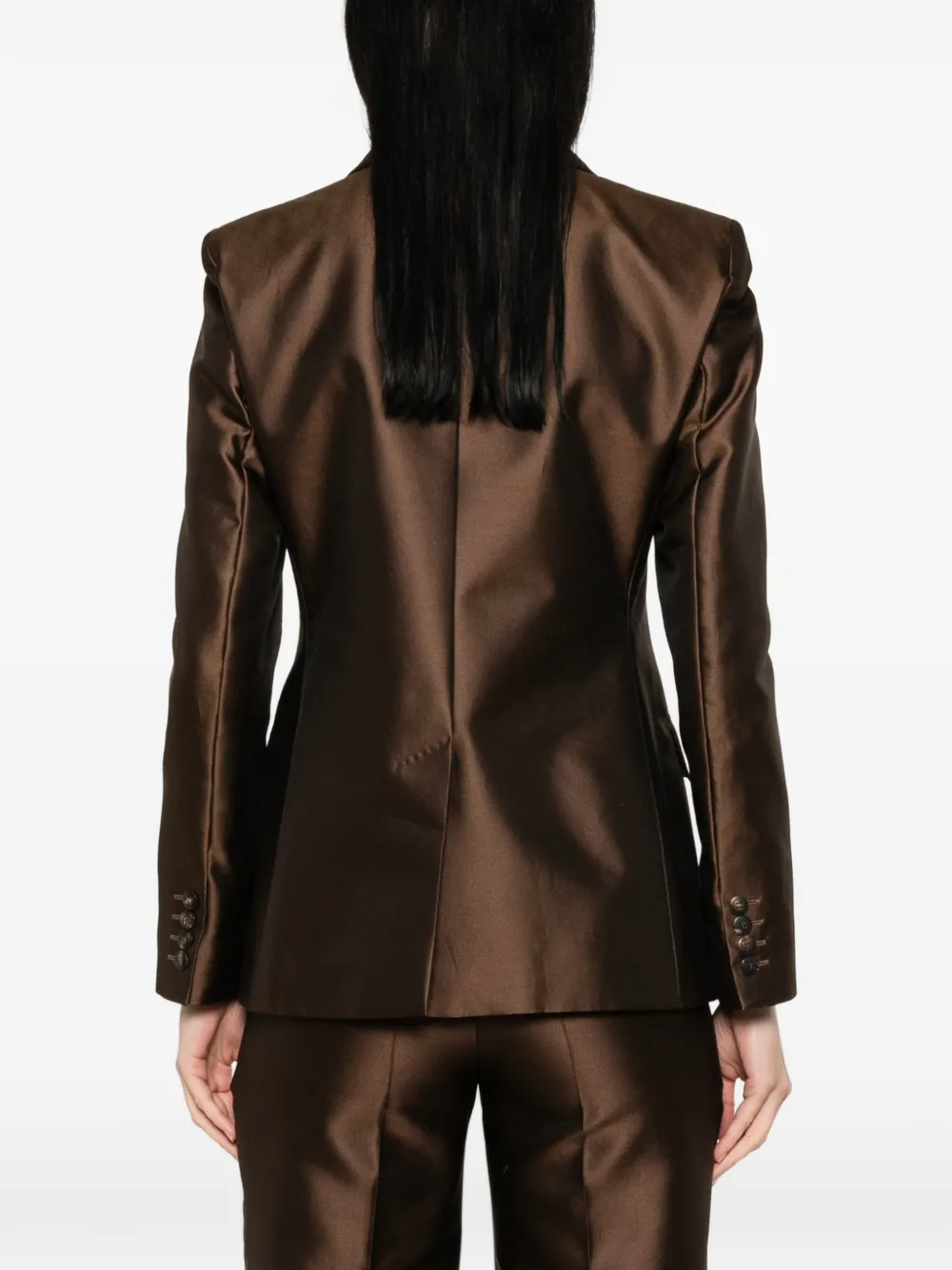 Max Mara Blazer met dubbele rij knopen Bruin