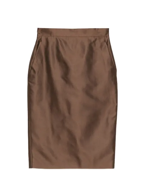 Max Mara falda midi Tegoista con bolsillo