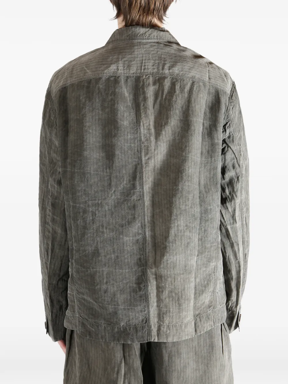 Ziggy Chen Blazer met patchwork Grijs