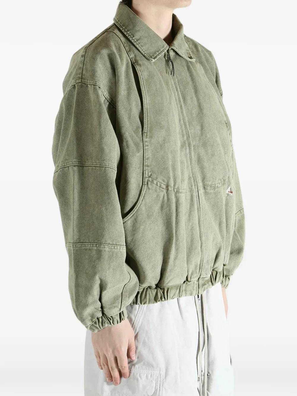  Roa Panelled Zip Jacket - Green 