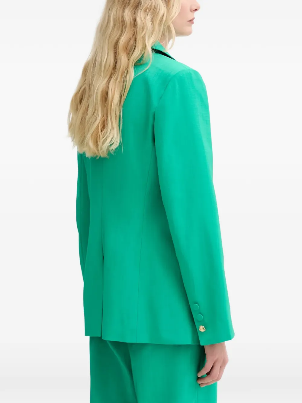 Morgan Blazer met enkele rij knopen Groen