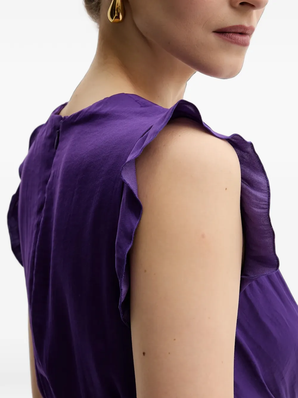 Morgan Jumpsuit met ruches Paars