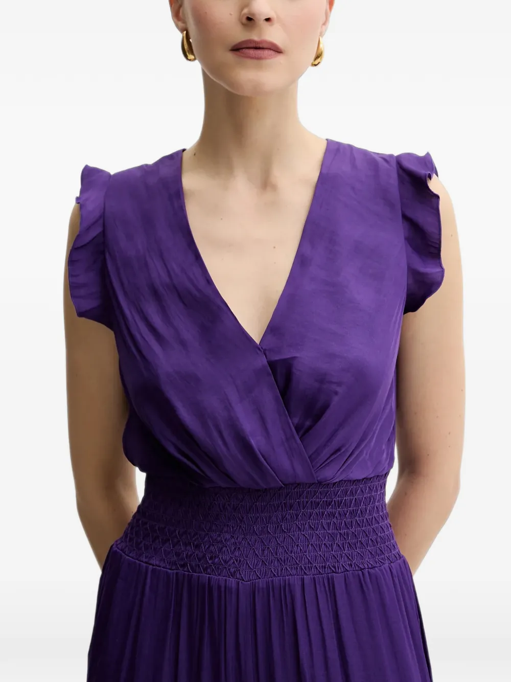 Morgan Jumpsuit met ruches Paars