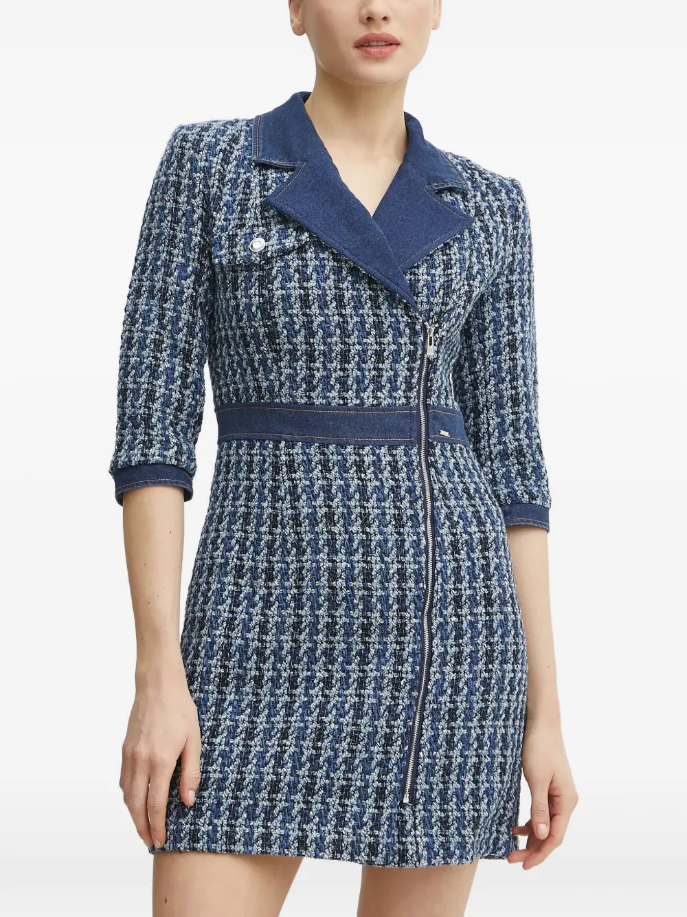 Morgan zip-fastening mini dress