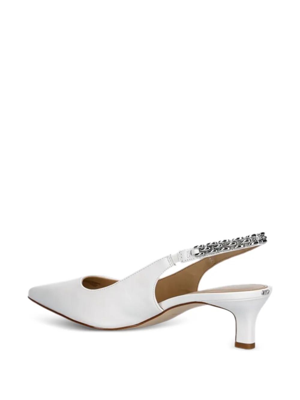 Michael Kors chain-embellished heeled pumps Wit