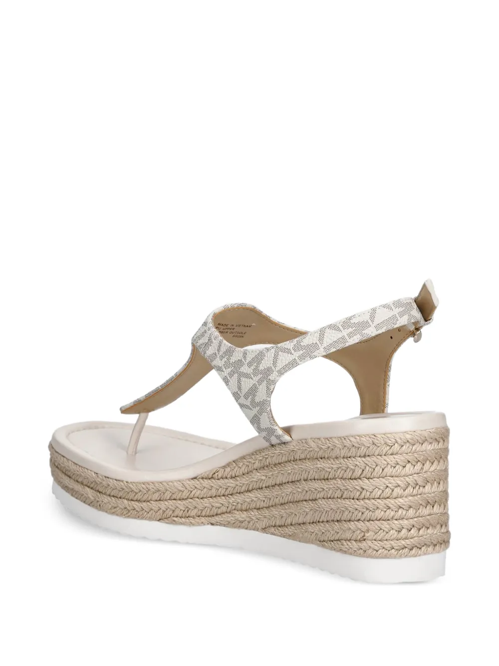 Michael Kors Val sandalen met sleehak en exclusief logo Beige