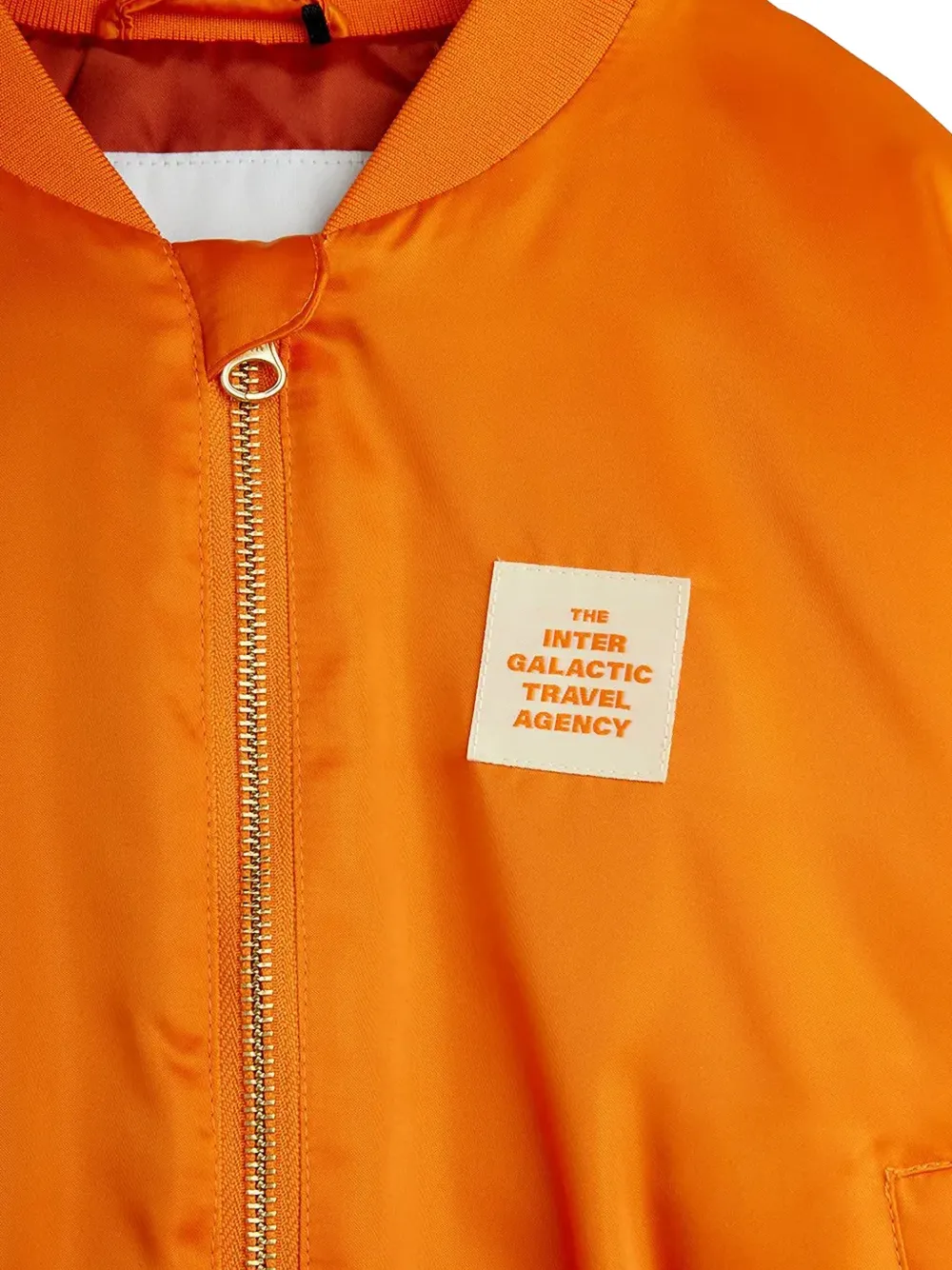 Mini Rodini Travel Agency bomber jacket Oranje