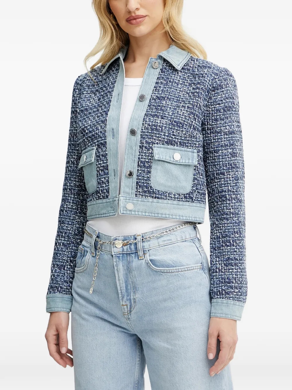 Morgan Voci tweed jacket - Blu