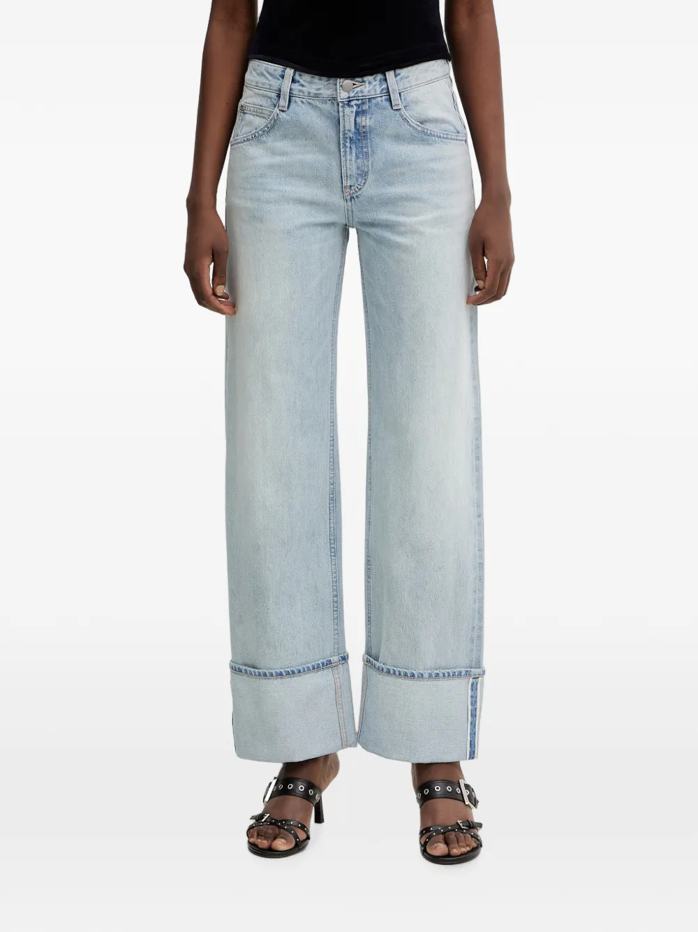 Miss Sixty Jeans con risvolto - Blu
