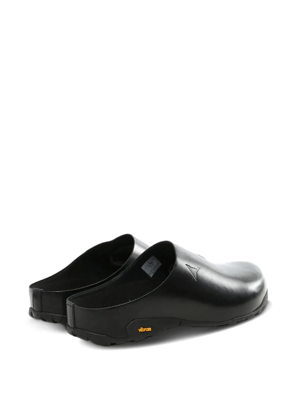 ROA Fedaia slip-on leren muiltjes Zwart