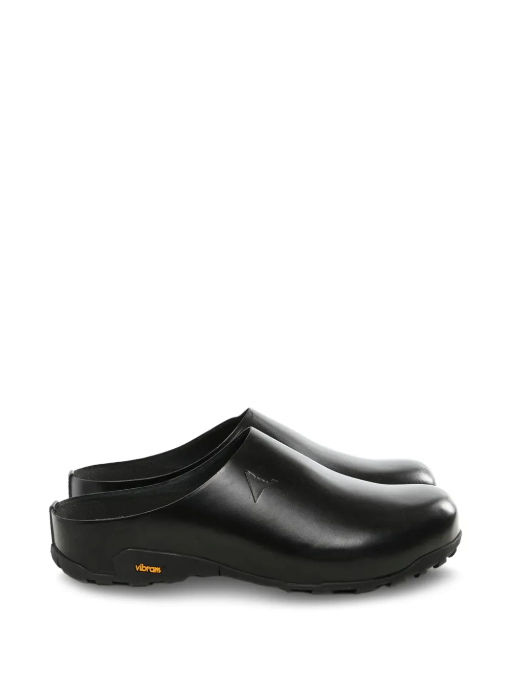 ROA Fedaia slip-on leather mules - Black