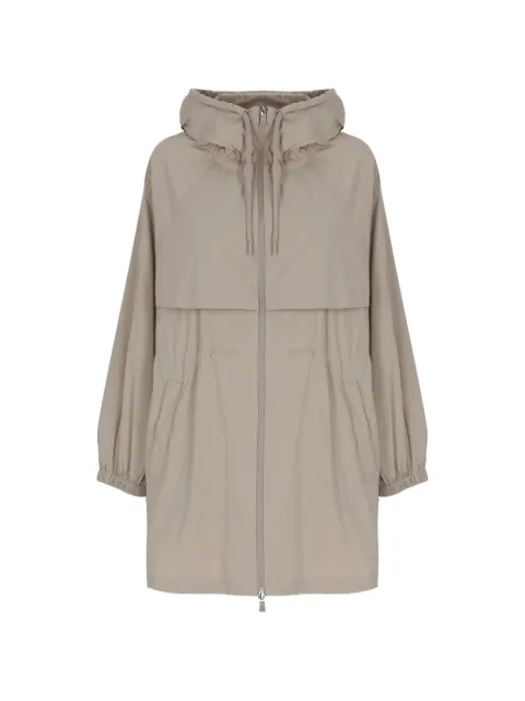 Herno hooded zip-up parka coat
