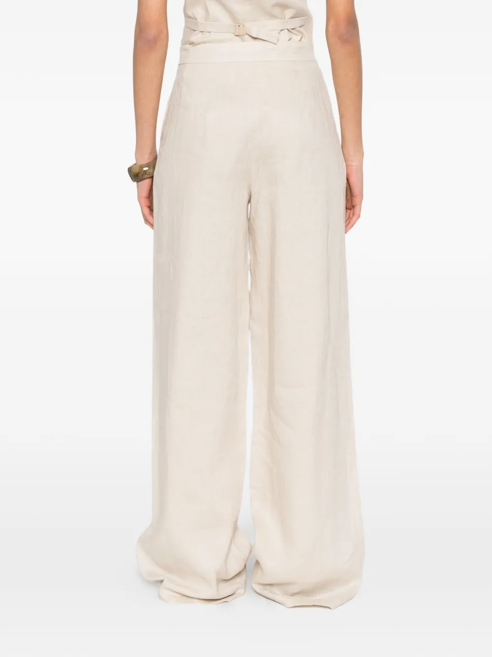 Max Mara Tapioca palazzo broek Beige