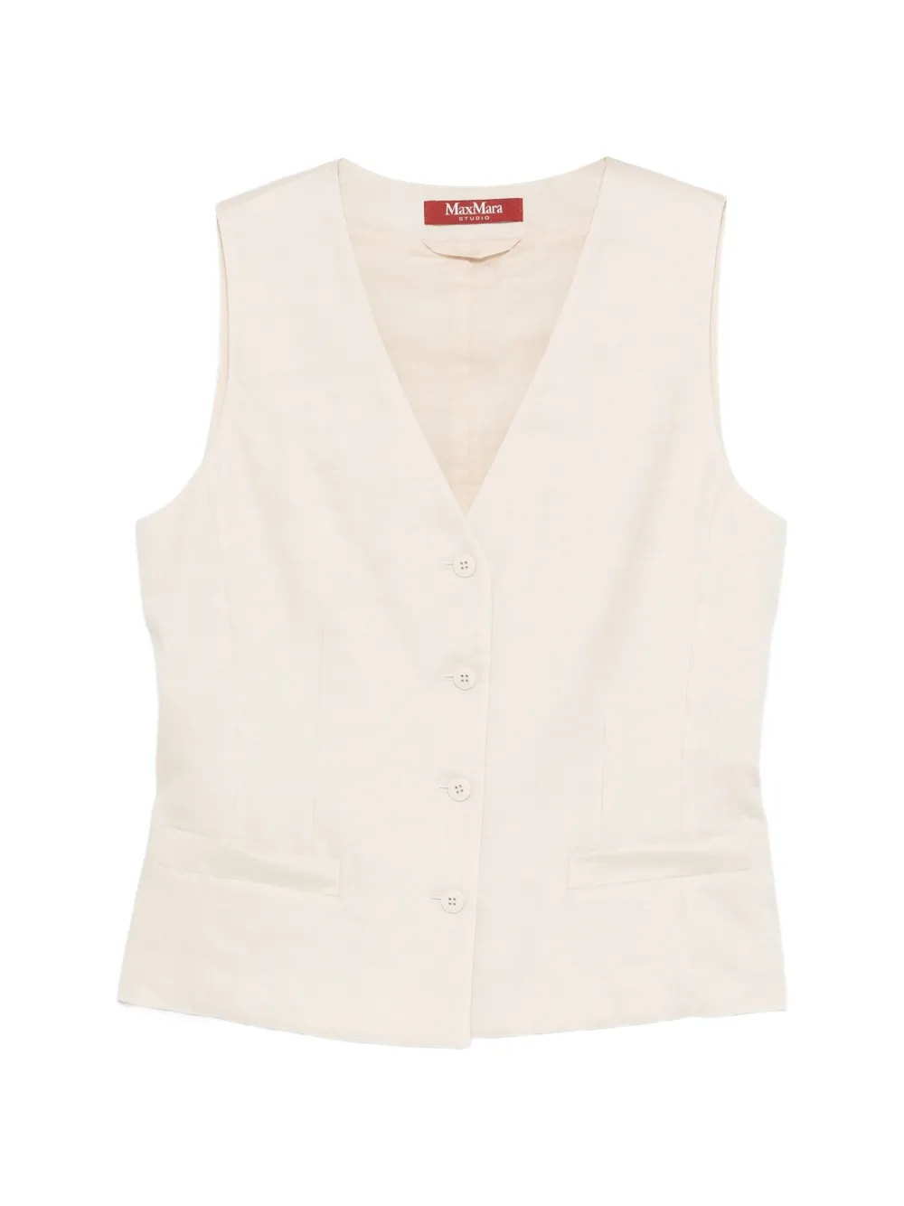 Max Mara Carnet button-front waistcoat - Neutrals