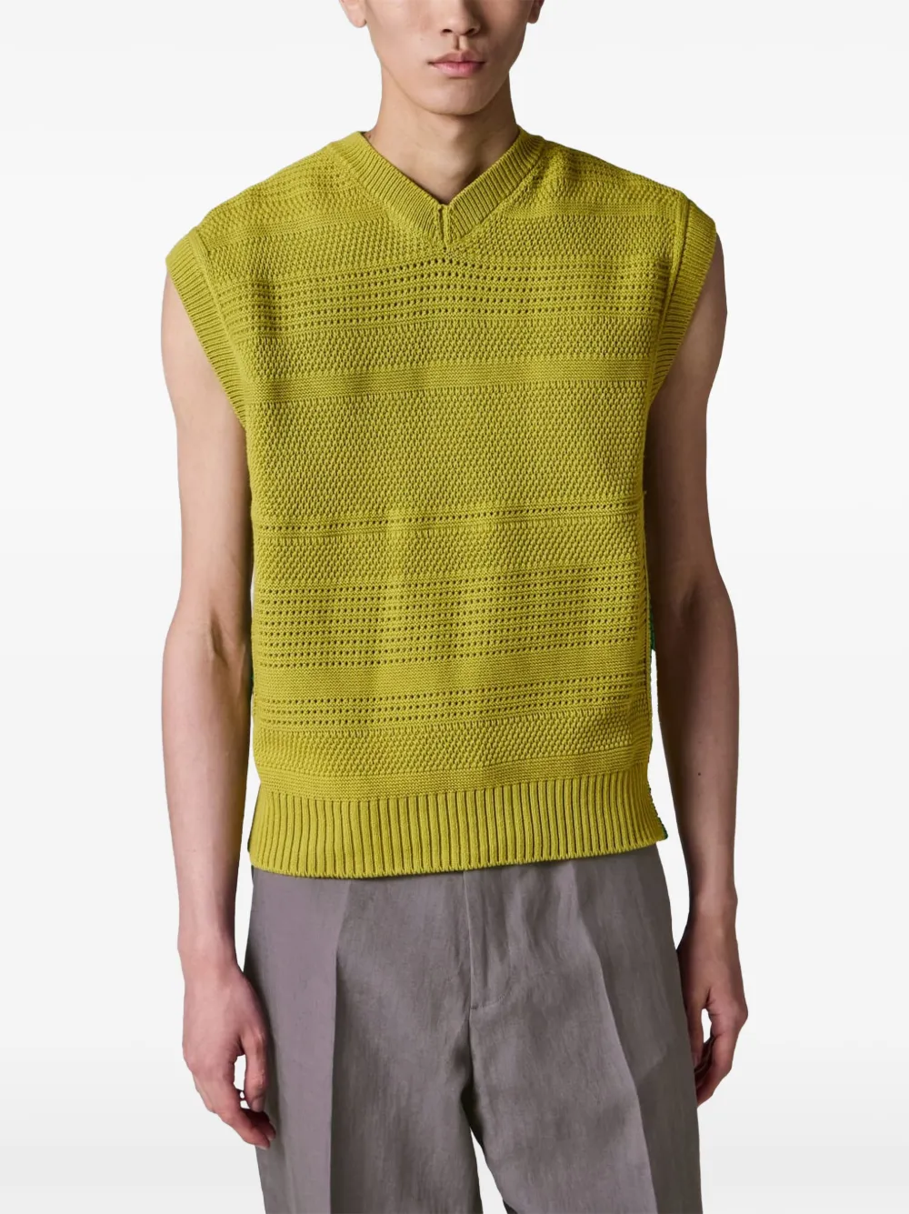 Paul Smith textured cotton knitted vest