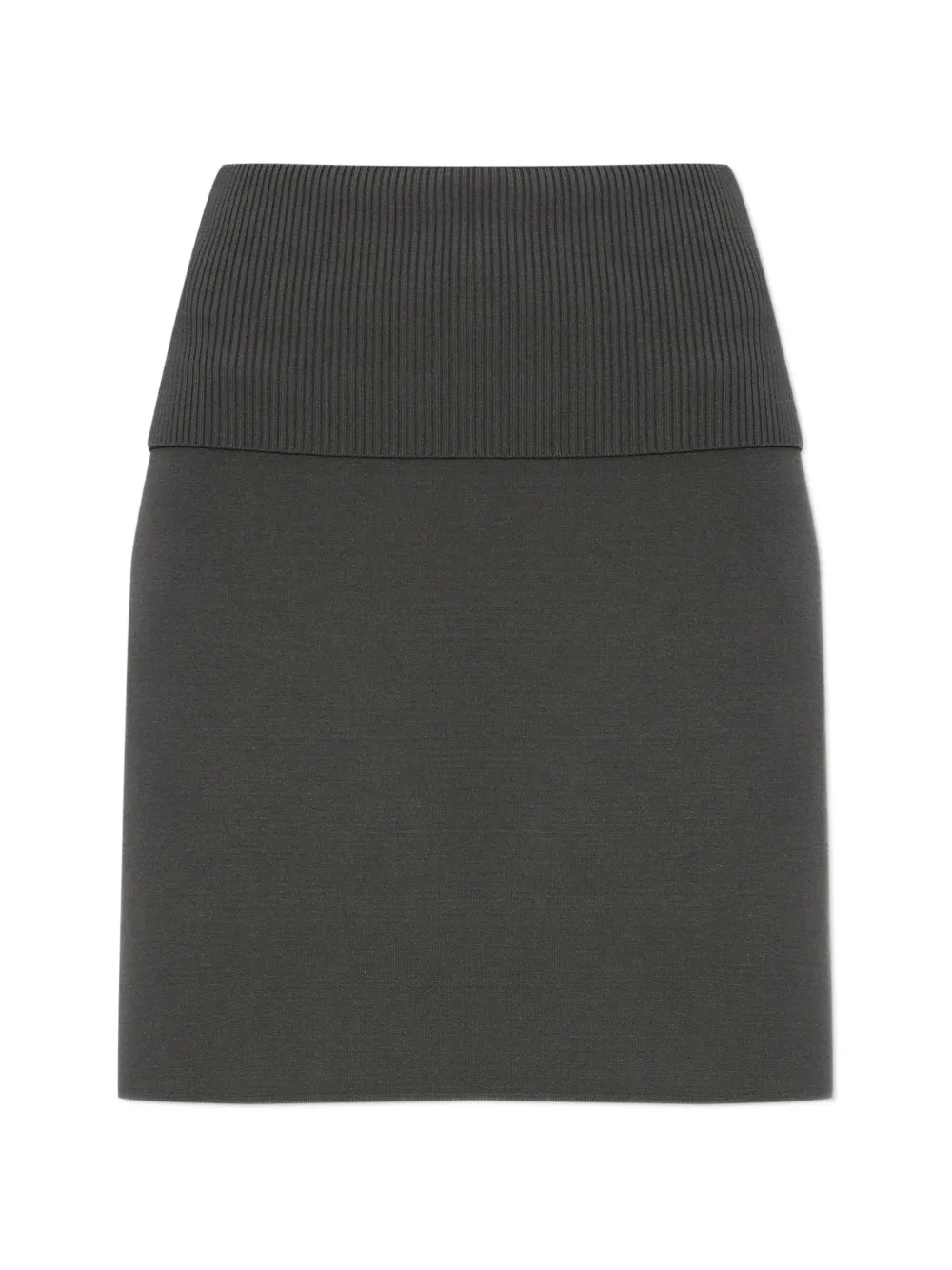 SAMSOE SAMSOE Saane ribbed trim skirt - Grigio