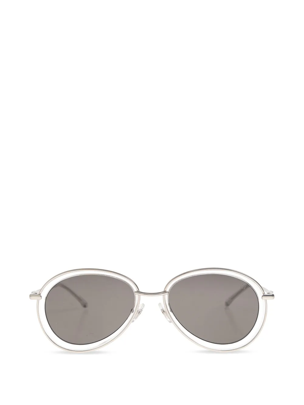 Diesel oval-frame sunglasses - Argento