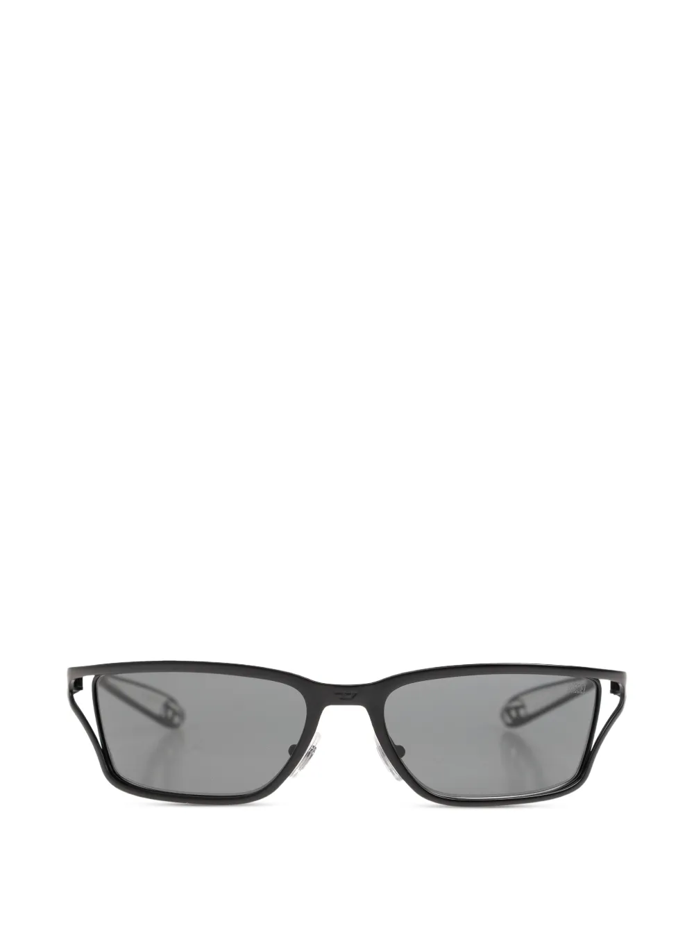 Diesel rectangle-frame sunglasses - Grigio