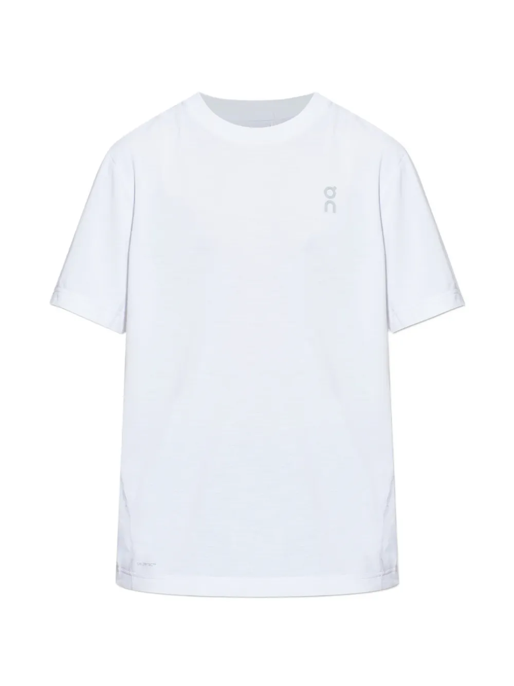 On logo-print T-shirt - Bianco