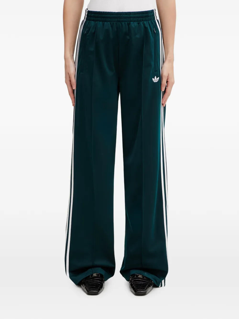 adidas Pantaloni a righe con logo - Verde