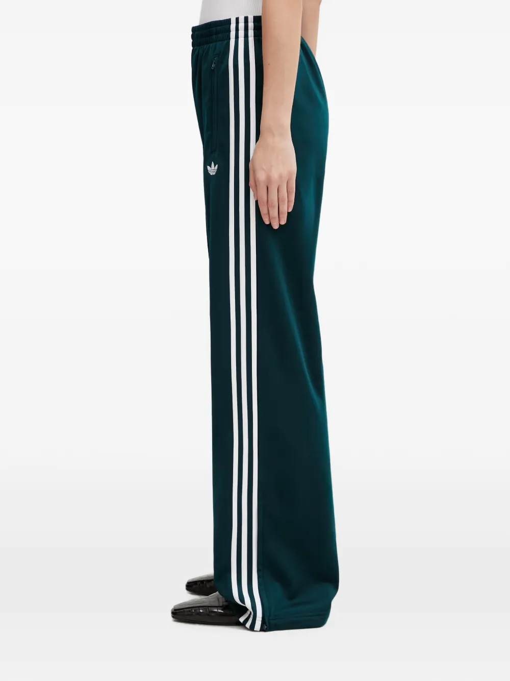 adidas Gestreepte broek met logo Groen