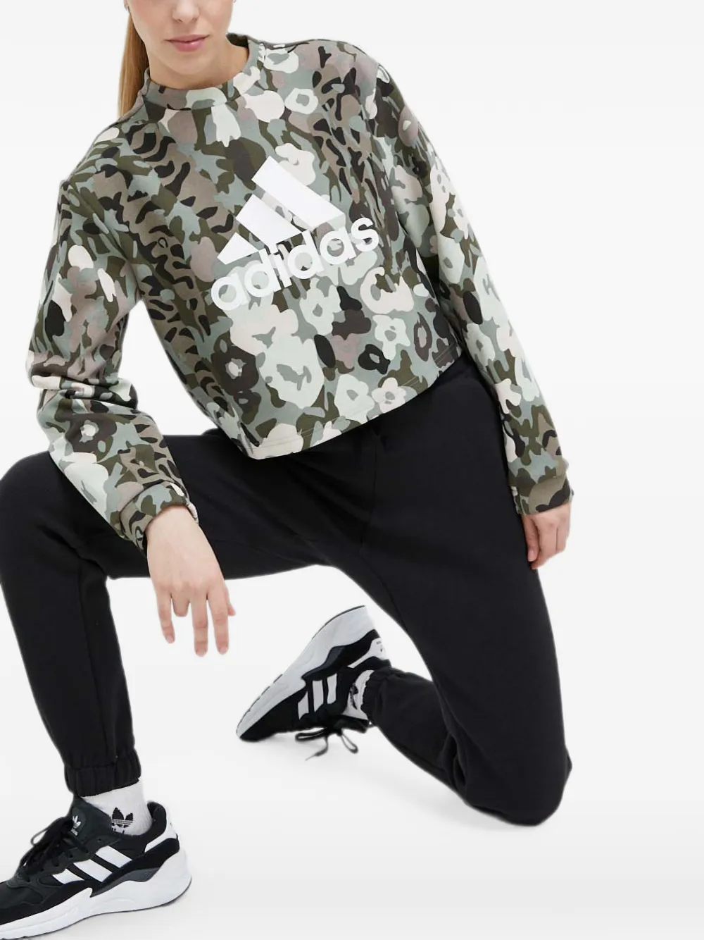 adidas Trainingsbroek met logo-detail Zwart