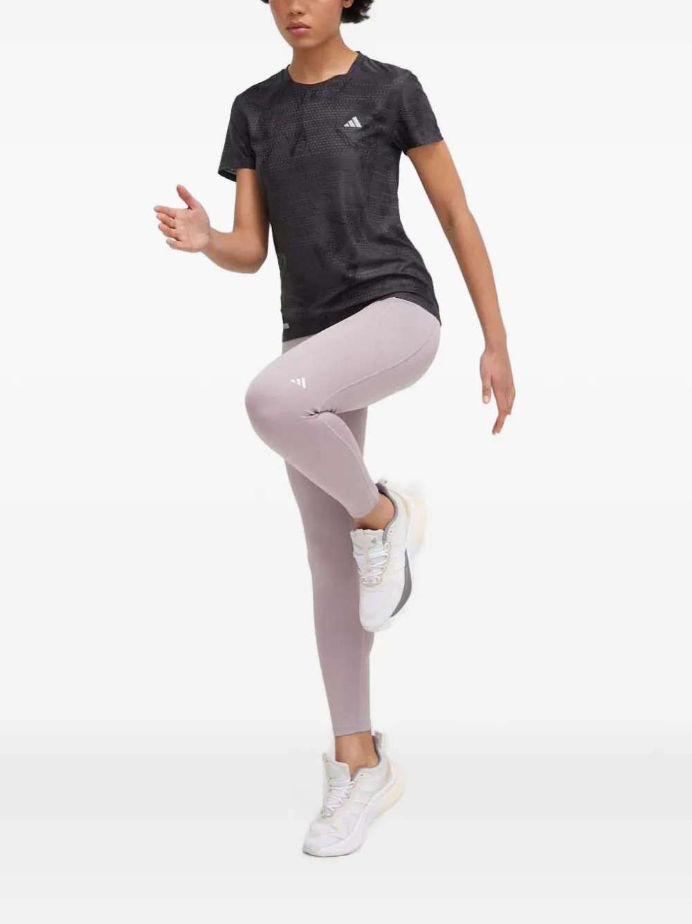 adidas Legging met logoprint Paars