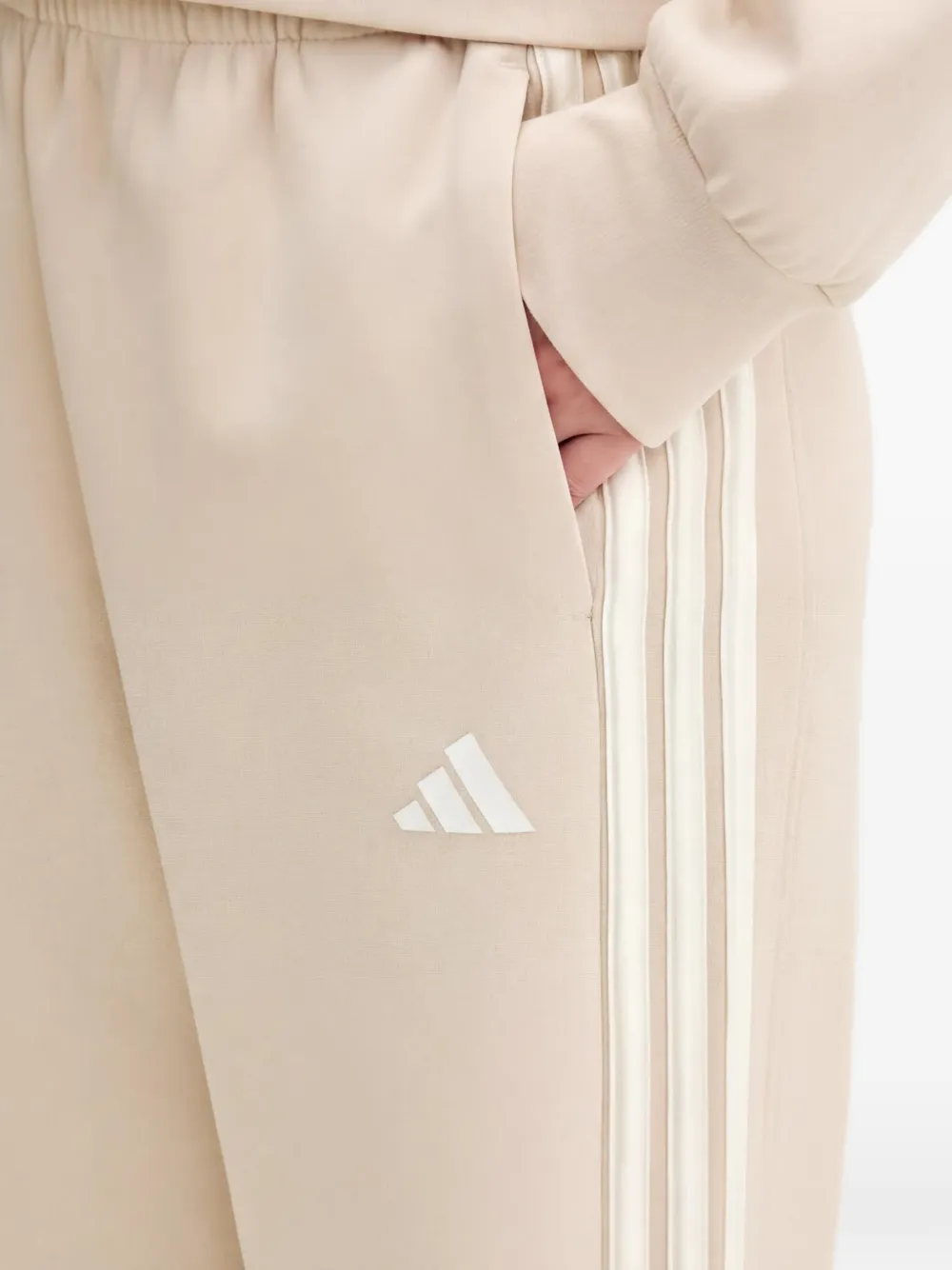 adidas Stadium 3-Stripe trainingsbroek Beige