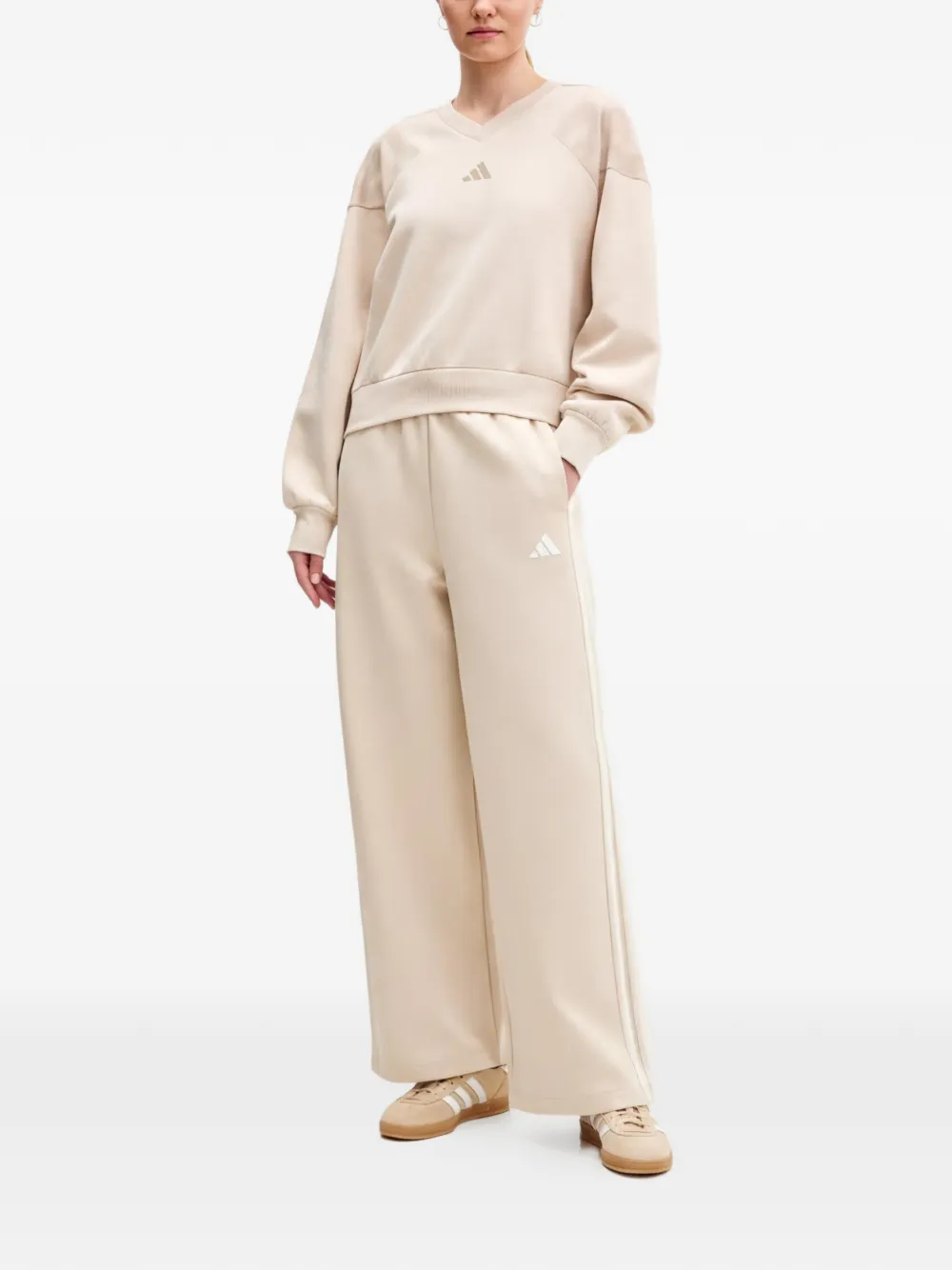 adidas Stadium 3-Stripe trainingsbroek Beige