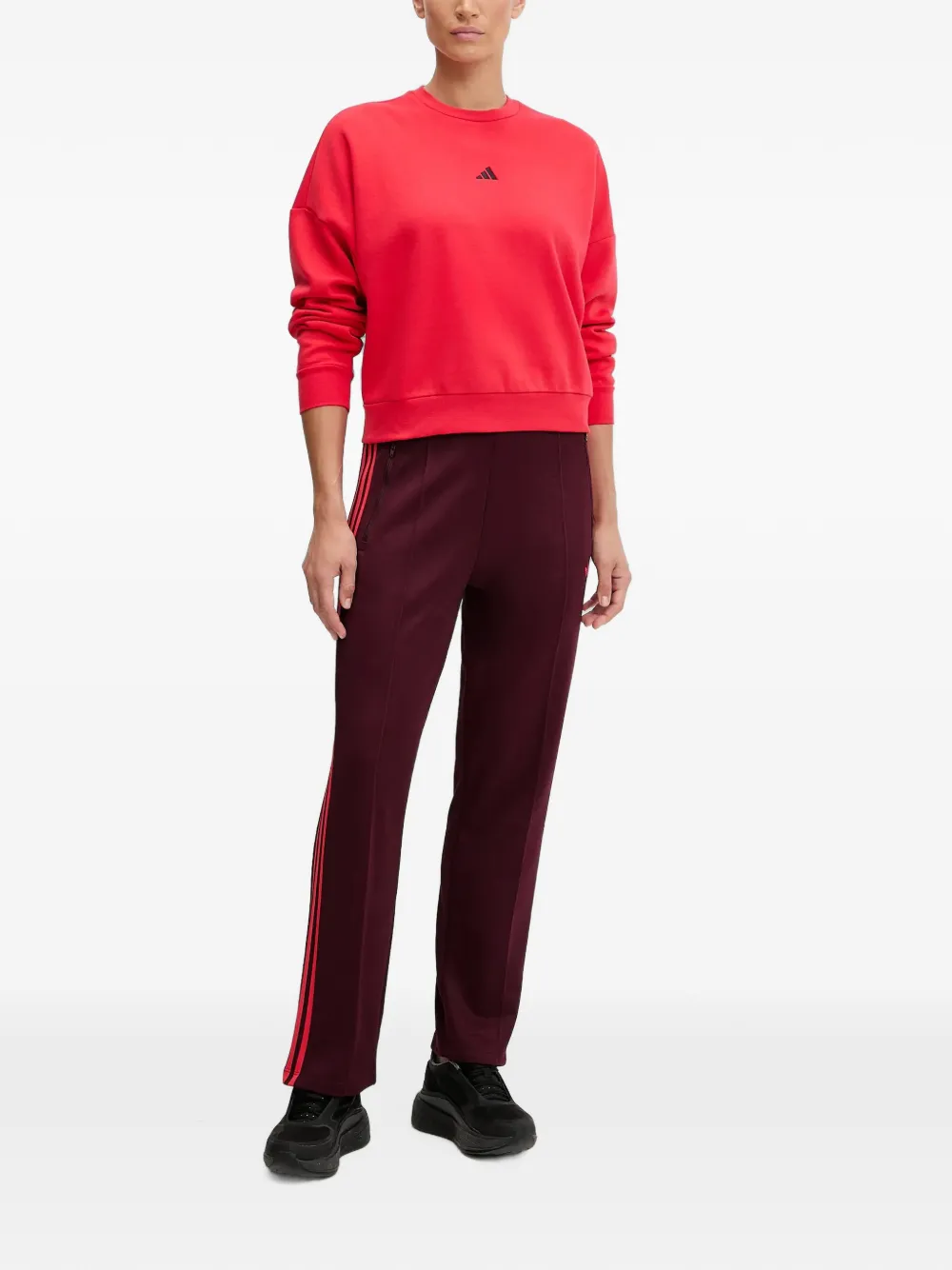 adidas stripe track pants Rood