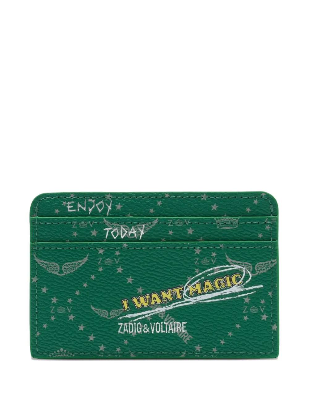  Zadig&voltaire Zv Pass Monogram Wallet - Green 