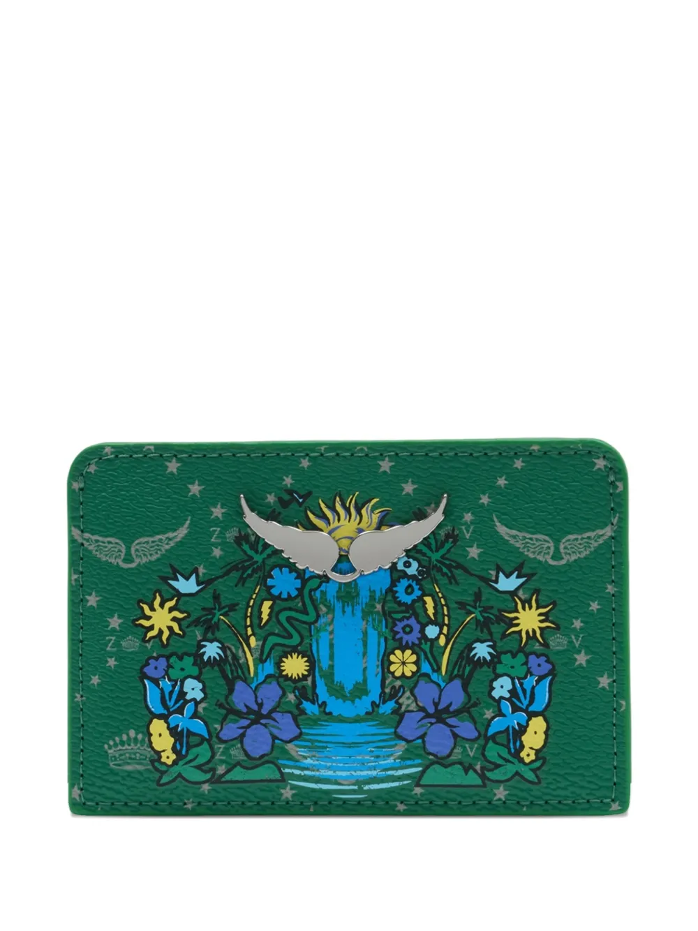 Zadig&Voltaire pass monogram card holder - Verde