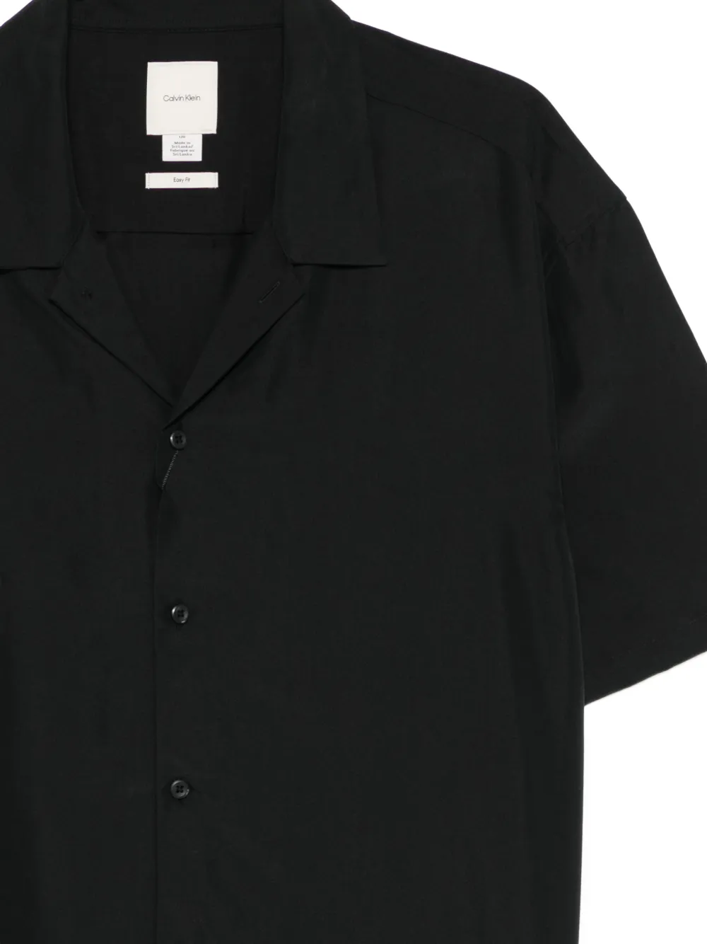  Calvin Klein Camp-collar Shirt - Black 
