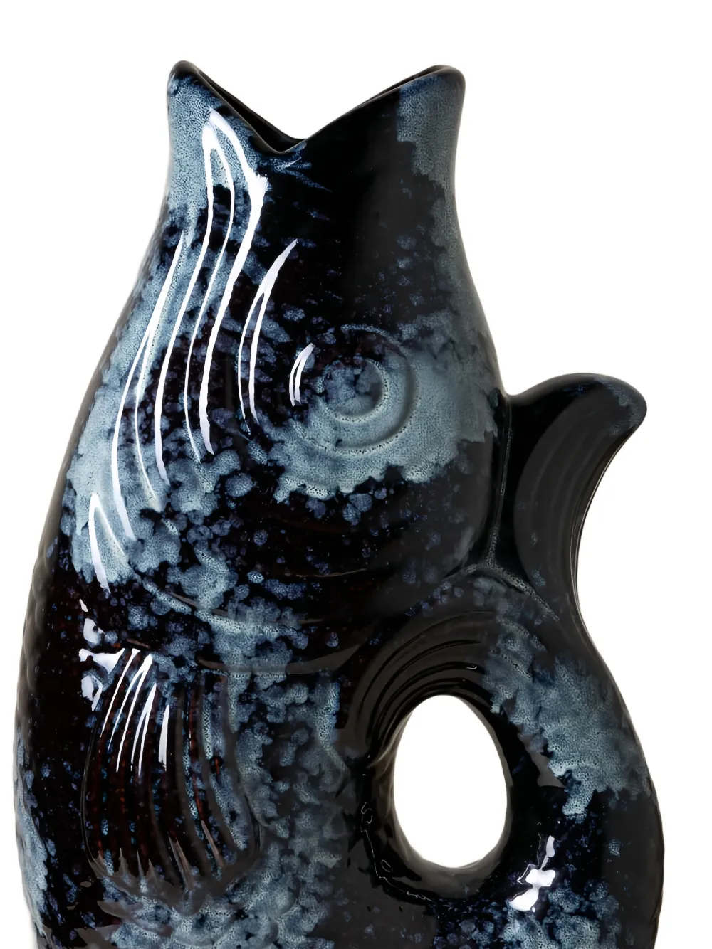  Cu I Seeyou Fish-design Vase - Blue 