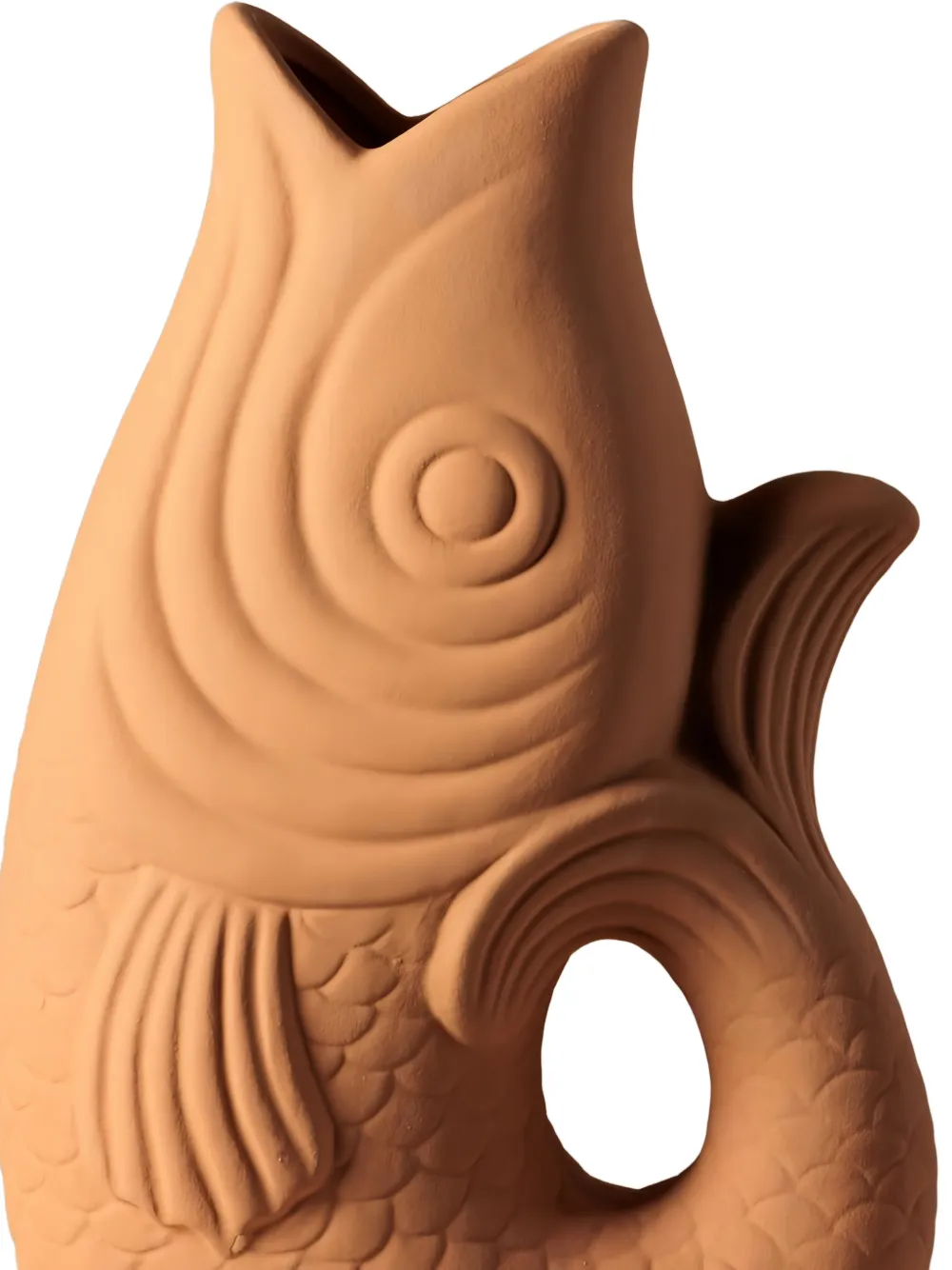  Cu I Seeyou Fish-design Vase - Orange 